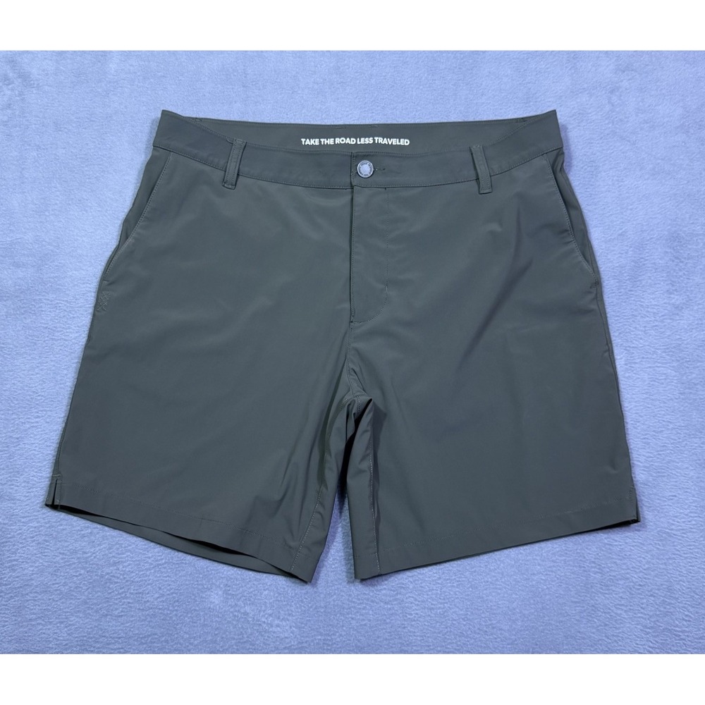 Rhone Shorts Mens 34 Olive Performance Stretch Golf Athleisure Normcore Active